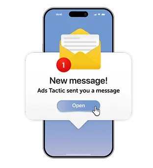 illustration of a smartphone with a notification